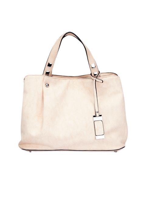 solid pink suede handbag - 1128447 - Very Small Image - 1