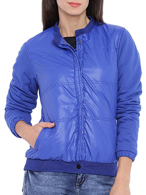 solid blue cotton jacket - 11284539 - Very Small Image - 1