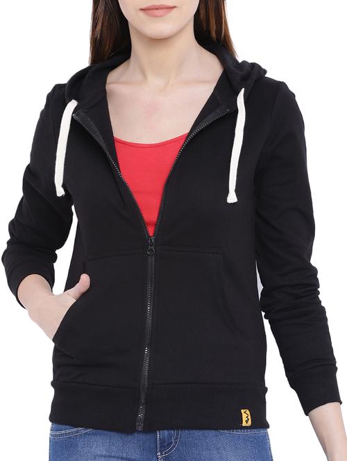 hooded neck solid jacket - 11284635 - Very Small Image - 1