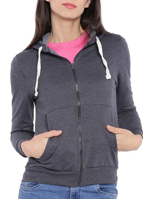 solid grey cotton sweatshirt - 11284637 - Very Small Image - 1