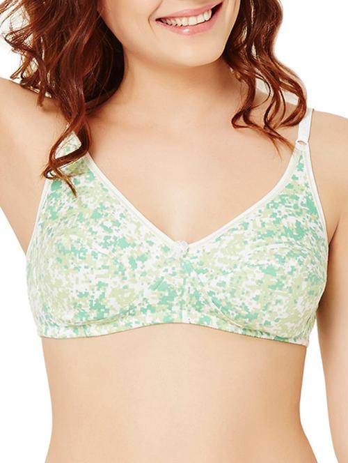 cream printed cotton bra - 11285108 - Very Small Image - 1