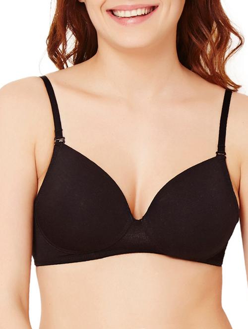 black cotton tshirt bra - 11285147 - Very Small Image - 1