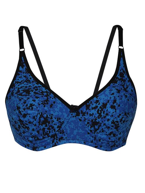 blue cotton regular bra - 11285226 - Very Small Image - 1