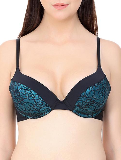 multi colored nylon push up bra - 11285272 - Very Small Image - 1