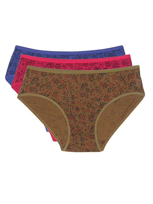 multi colored cotton hipster panty - 11285404 - Very Small Image - 1