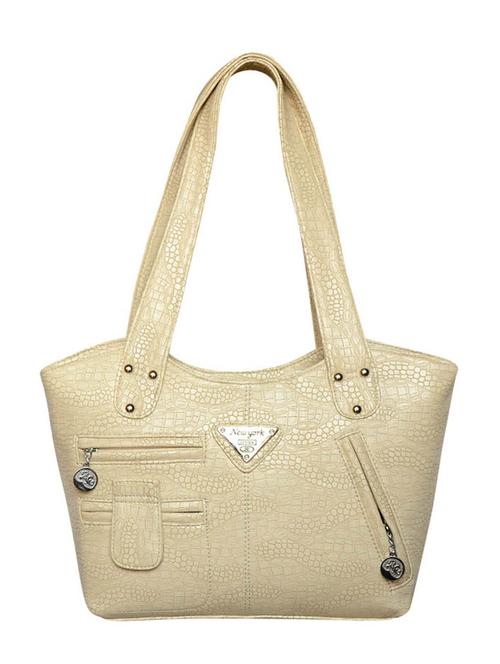 beige leatherette handbag - 11287238 - Very Small Image - 1