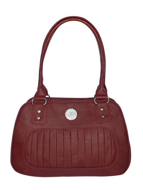 maroon leatherette handbag - 11287258 - Very Small Image - 1
