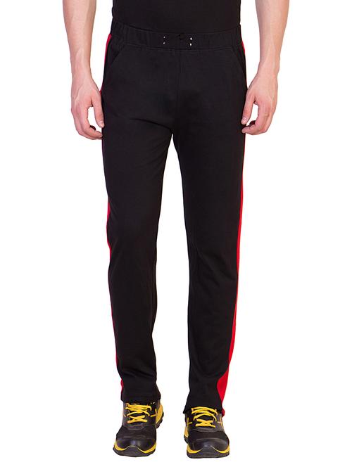 black cotton ankle length track pant - 11294400 - Very Small Image - 1