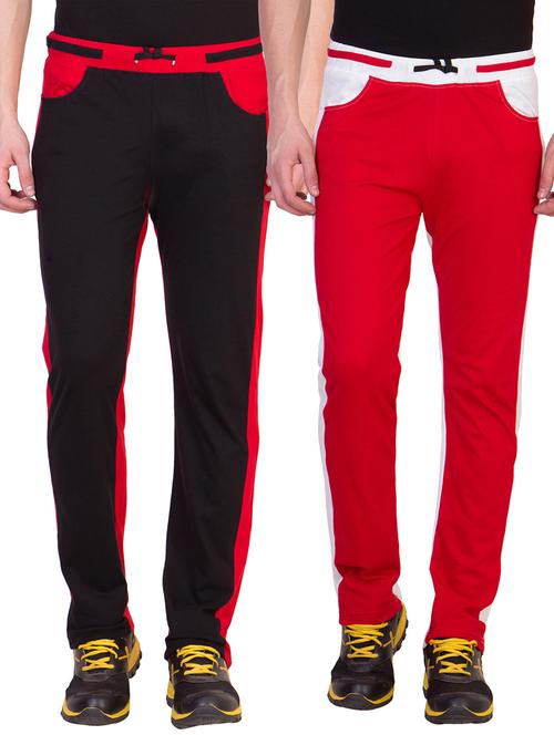 multi colored cotton track pant - 11294418 - Very Small Image - 1