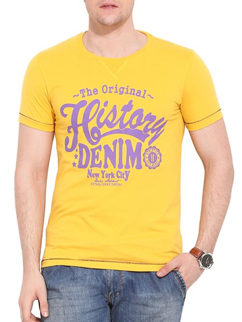 yellow cotton tshirt - 11295243 - Very Small Image - 1