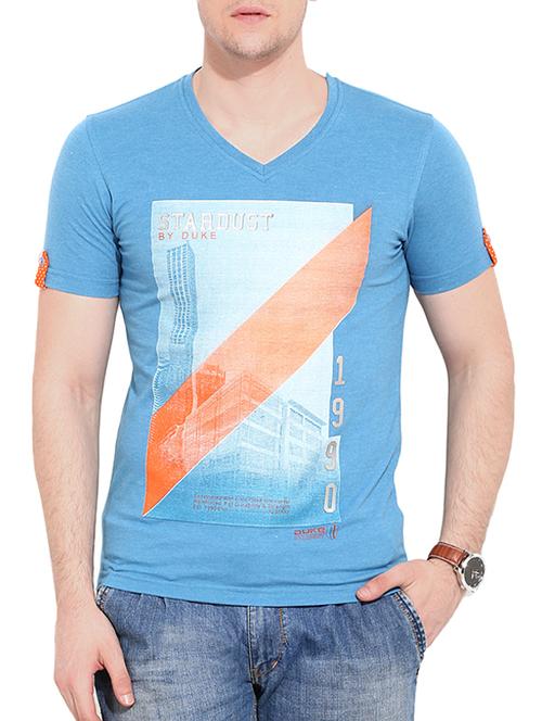 blue cotton tshirt - 11295245 - Very Small Image - 1