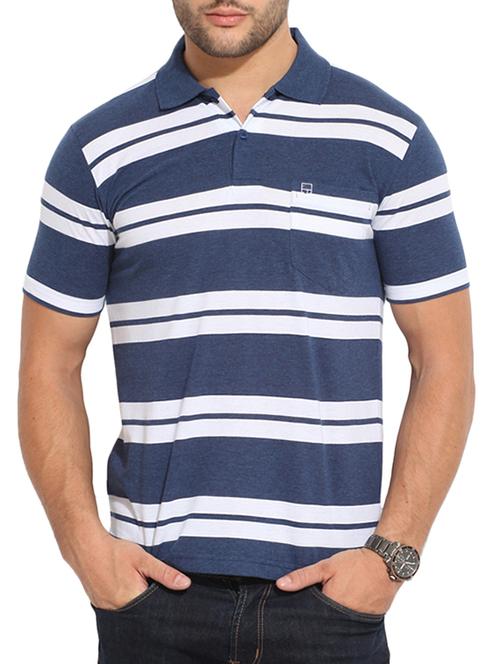 navy blue cotton tshirt - 11295257 - Very Small Image - 1