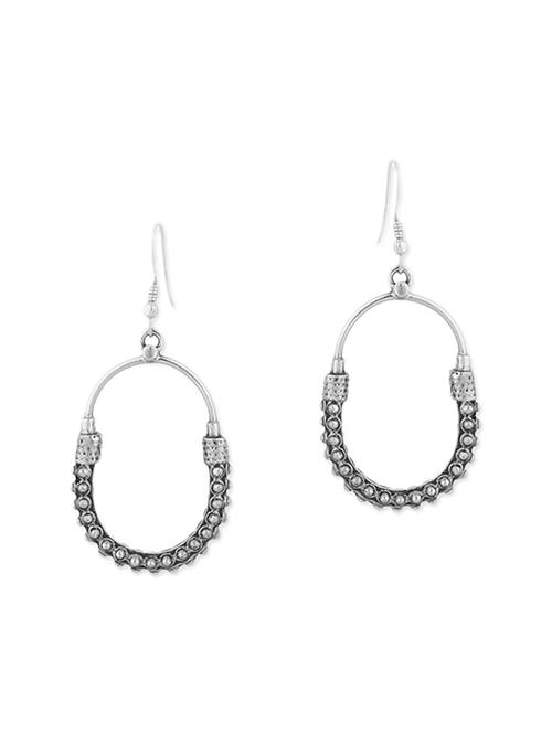 silver drop earring - 11296538 - Very Small Image - 1