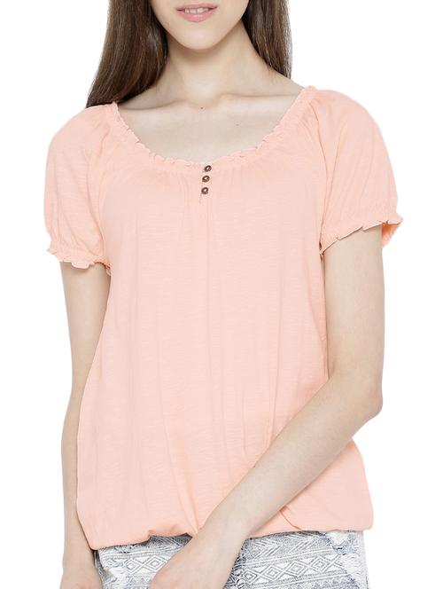 orange cotton regular top - 11299815 - Very Small Image - 1