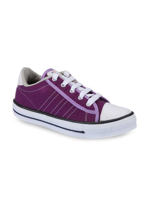 purple denim lace up sneakers - 11302981 - Very Small Image - 1