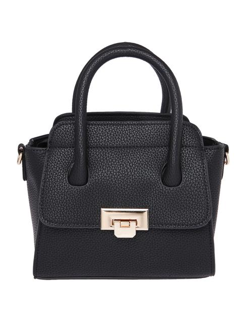 solid black leatherette handbag - 11307650 - Very Small Image - 1