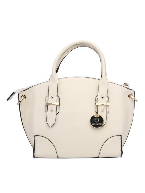 white synthetic leather handbag - 11307675 - Very Small Image - 1