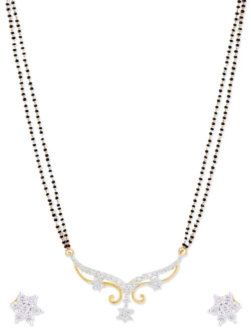 white gold plated bridal necklace - 11310053 - Very Small Image - 1
