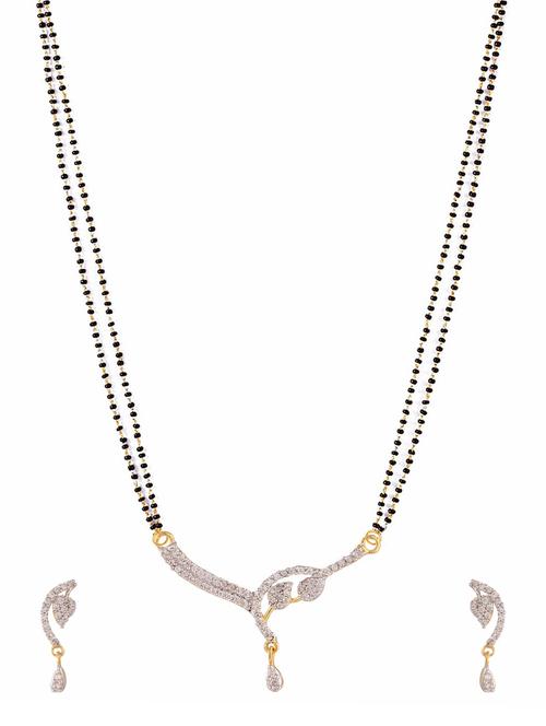 white gold plated necklace - 11310103 - Very Small Image - 1