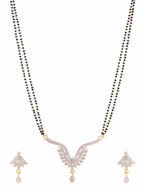 white gold plated necklace - 11310114 - Very Small Image - 1