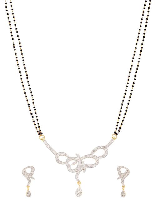 white gold plated necklace - 11310130 - Very Small Image - 1