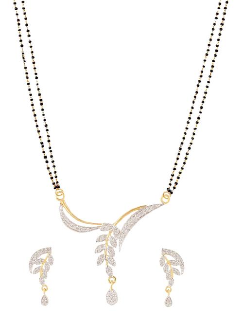 white gold plated necklace - 11310132 - Very Small Image - 1