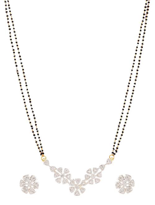 white gold plated necklace - 11310134 - Very Small Image - 1