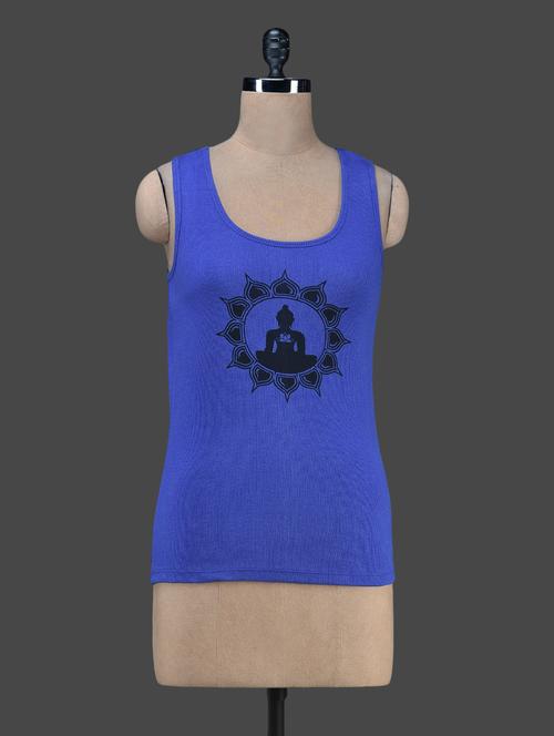 blue buddha printed tank top - 1131018 - Very Small Image - 1
