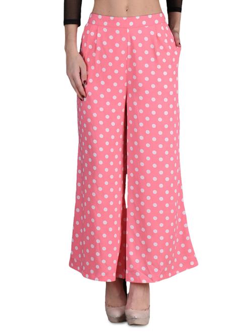 polka dot printed polycrepe palazzo - 1131065 - Very Small Image - 1