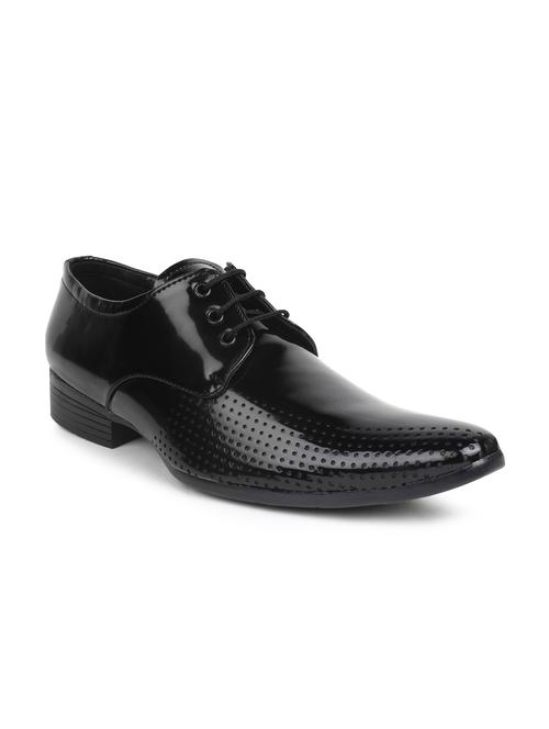 black leatherette derby - 11311075 - Very Small Image - 1