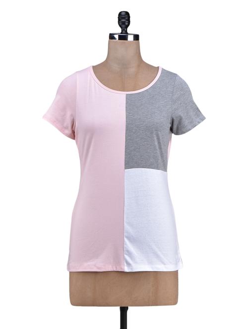 color block cotton knit top - 1131159 - Very Small Image - 1