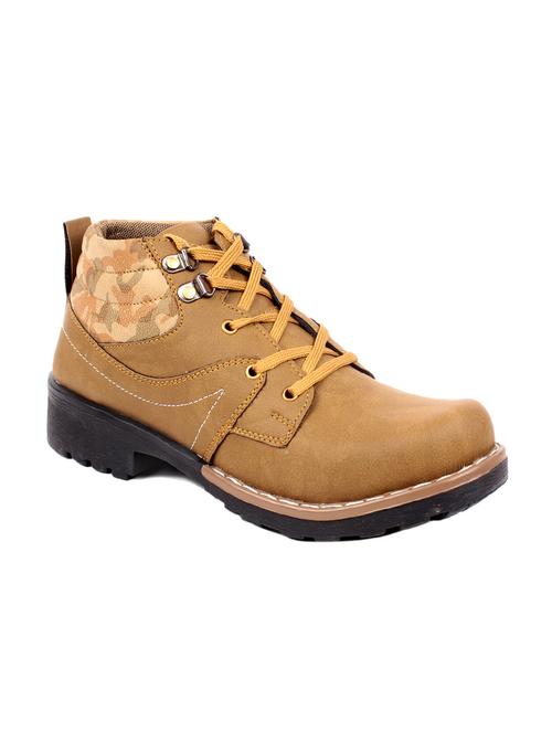 brown lace up suede boot - 11312740 - Very Small Image - 1