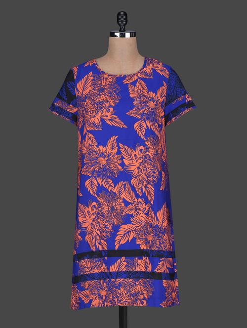 round neck printed dress - 1131278 - Very Small Image - 1