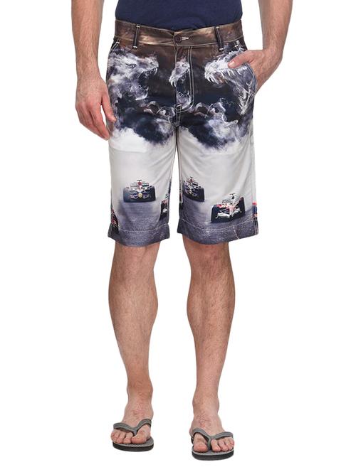 multi colored polyester shorts - 11312826 - Very Small Image - 1
