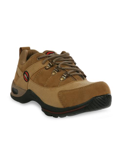 brown leatherette lace up boot - 11313017 - Very Small Image - 1