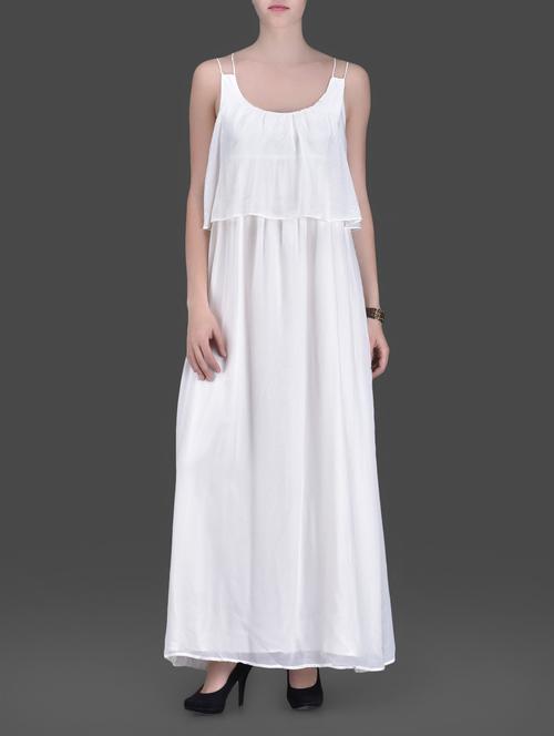 off white strappy maxi dress - 1131378 - Very Small Image - 1