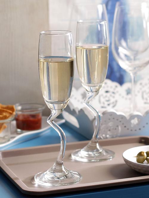 ocean salsa 165 ml flute champagne glass - set of 6 - 11319231 - Very Small Image - 1