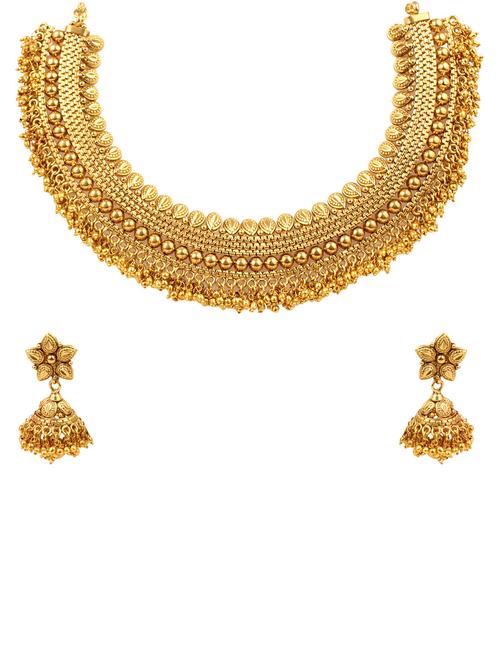 gold plated short necklace - 11320833 - Very Small Image - 1