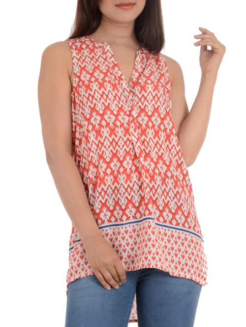 orange viscose top - 11322952 - Very Small Image - 1
