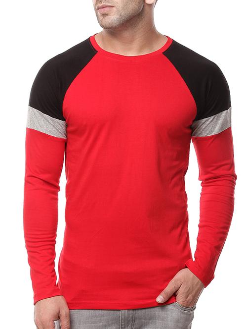 red cotton raglan t-shirt - 11334749 - Very Small Image - 1
