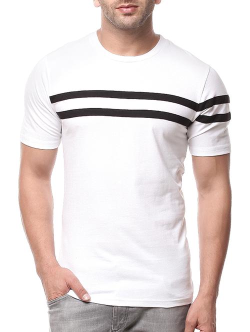 white cotton striped t-shirt - 11334770 - Very Small Image - 1