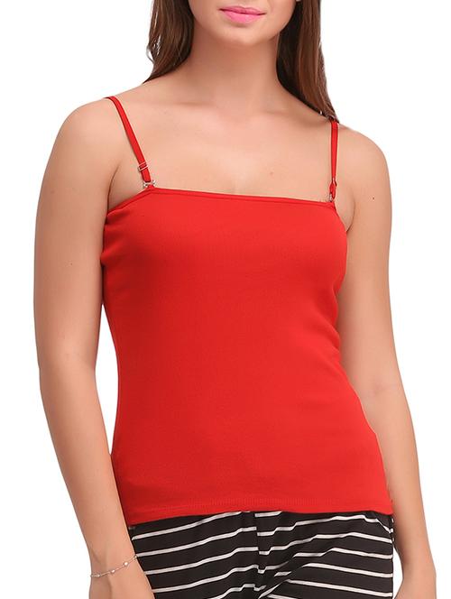 solid red cotton camisole - 11338490 - Very Small Image - 1