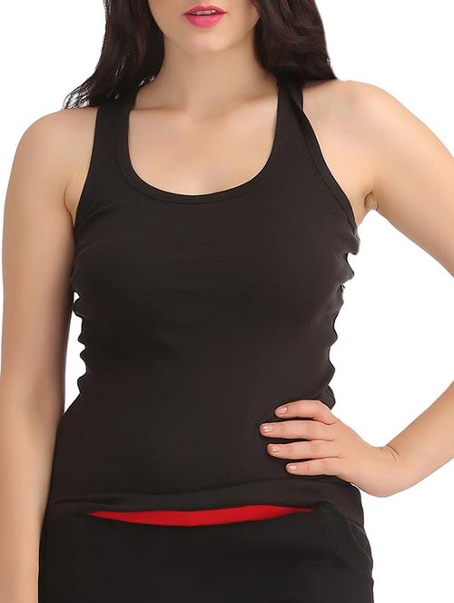 solid black cotton camisole - 11338497 - Very Small Image - 1