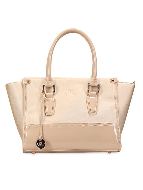 beige leatherette handbag - 1134356 - Very Small Image - 1