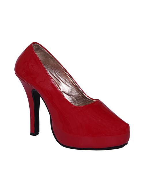 solid glossy red pump - 11346581 - Very Small Image - 1