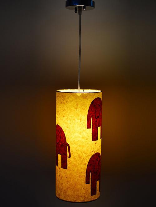 yellow elephant motif handmade ceiling lamp - 1134995 - Very Small Image - 1