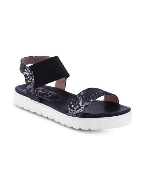 black leatherette sandal - 11354643 - Very Small Image - 1