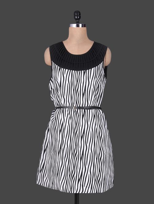 zebra printed sleeveless short dress - 1135476 - Very Small Image - 1