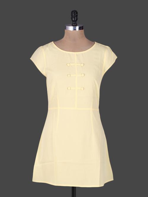 pale yellow a-line short dress - 1135481 - Very Small Image - 1