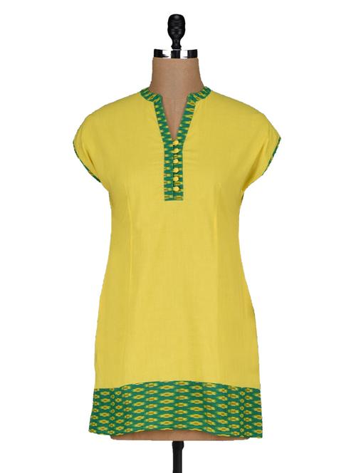 short sleeves cotton kurti - 1135649 - Very Small Image - 1